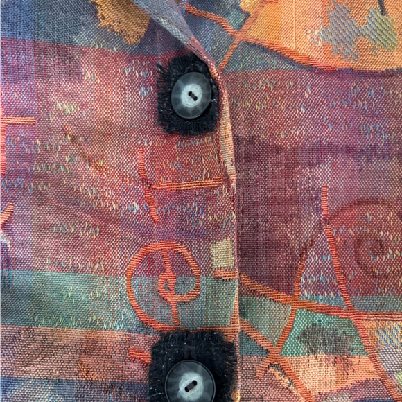 Men's Multicolor Patterned Jacket - Picture 8 of 11